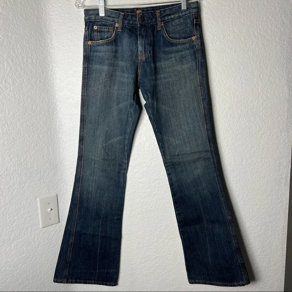 7 for all Mankind Flair Denim Jean with “A” embroidered pocket size 27 - Picture 4 of 17